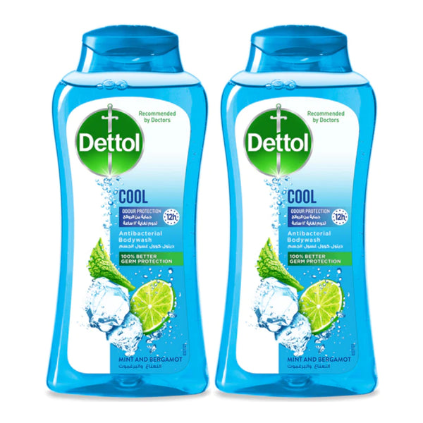 Dettol Cool Antibacterial Body Wash - Mint & Bergamot, 300g (Pack of 2)