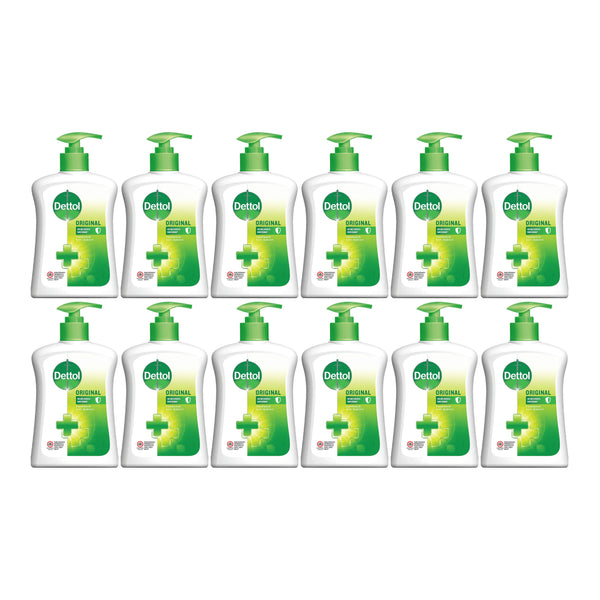 Dettol Original Antibacterial Hand Wash, 245g (Pack of 12)