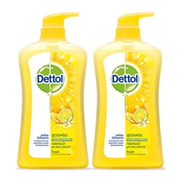 Dettol Fresh Yuzu Citrus Anti-Bacterial Body Wash, 625 ml (Pack of 2)