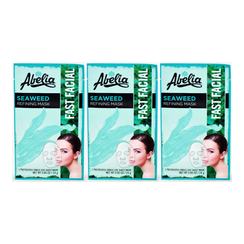 Abelia Seaweed Refining Mask (Pretreated), 0.85oz (24g) (Pack of 3)