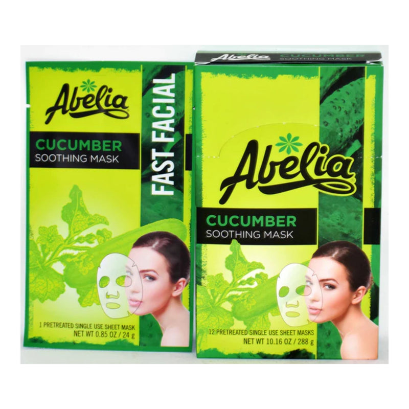 Abelia Cucumber Soothing Mask (Pretreated), 0.85oz (24g) (Pack of 12)