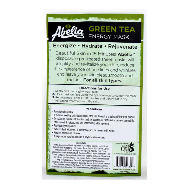 Abelia Green Tea Energy Mask (Pretreated), 0.85oz (24g)