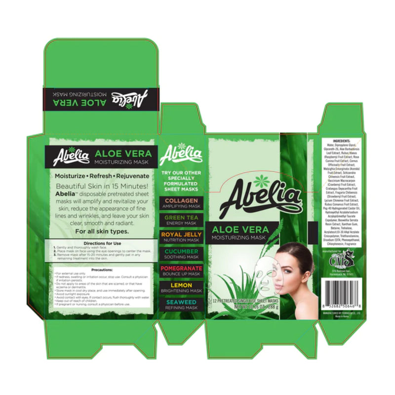 Abelia Aloe Vera Moisturizing Mask (Pretreated), 0.85oz (24g)