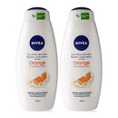 Nivea Orange & Bamboo Milk Body Wash Body Cream, 750ml (Pack of 2)