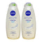Nivea Creme Soft w/ Natural Almond Oil & Mild Scent Body Wash 750ml (Pack of 2)