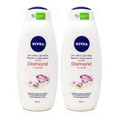 Nivea Diamond & Lychee Bath Cream Body Wash, 750ml (Pack of 2)