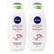 Nivea Diamond & Lychee Bath Cream Body Wash, 750ml (Pack of 2)