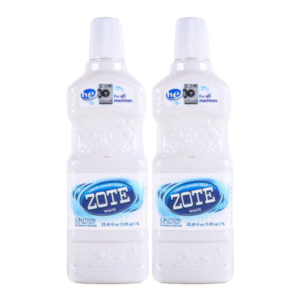 White Zote Liquid Laundry Soap, 33.81 fl oz (1L) (Pack of 2)