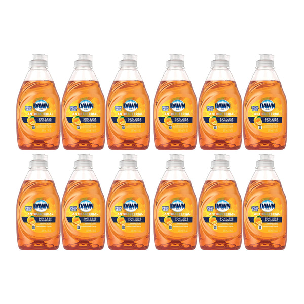 Dawn Antibacterial Orange Scent Dishwashing Liquid, 7 oz. (207ml) (Pack of 12)