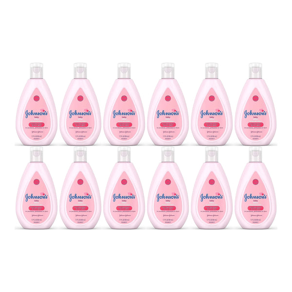 Johnson's Baby Pink Lotion, 1.7 oz (50ml) (Pack of 12)