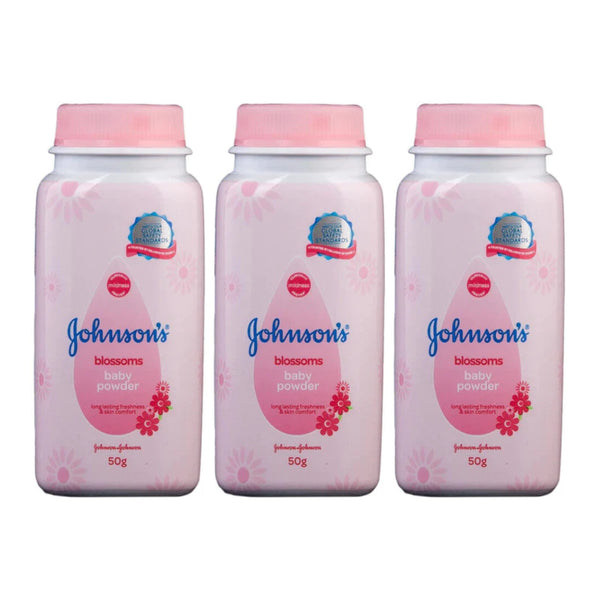 Johnson's Blossoms Baby Powder, 50gm (Pack of 3)