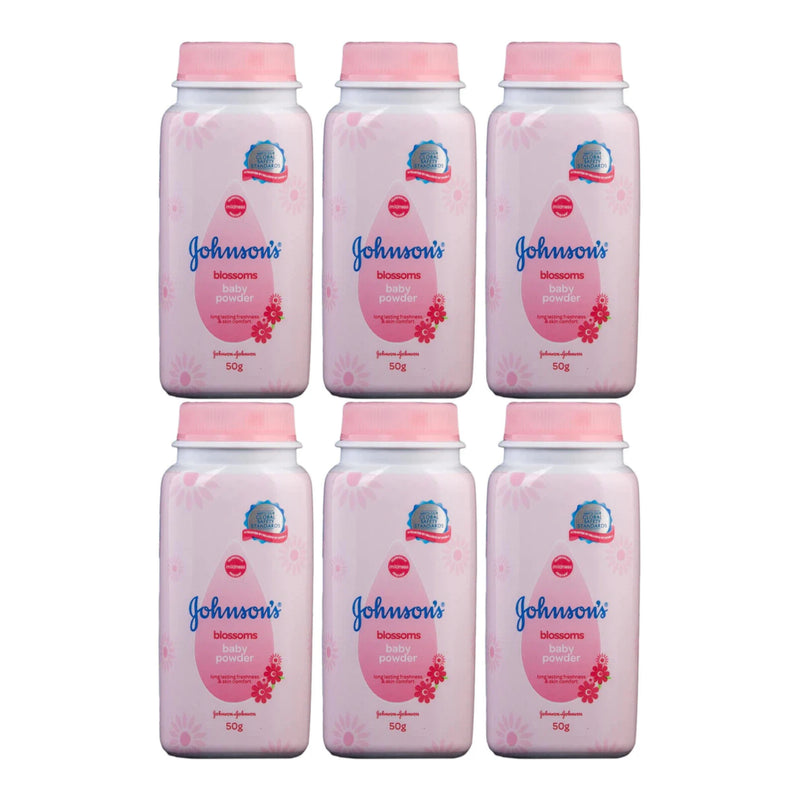Johnson's Blossoms Baby Powder, 50gm (Pack of 6)
