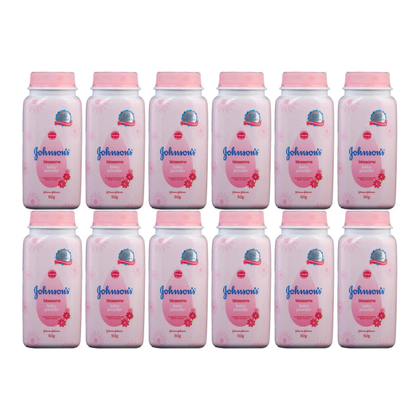 Johnson's Blossoms Baby Powder, 50gm (Pack of 12)
