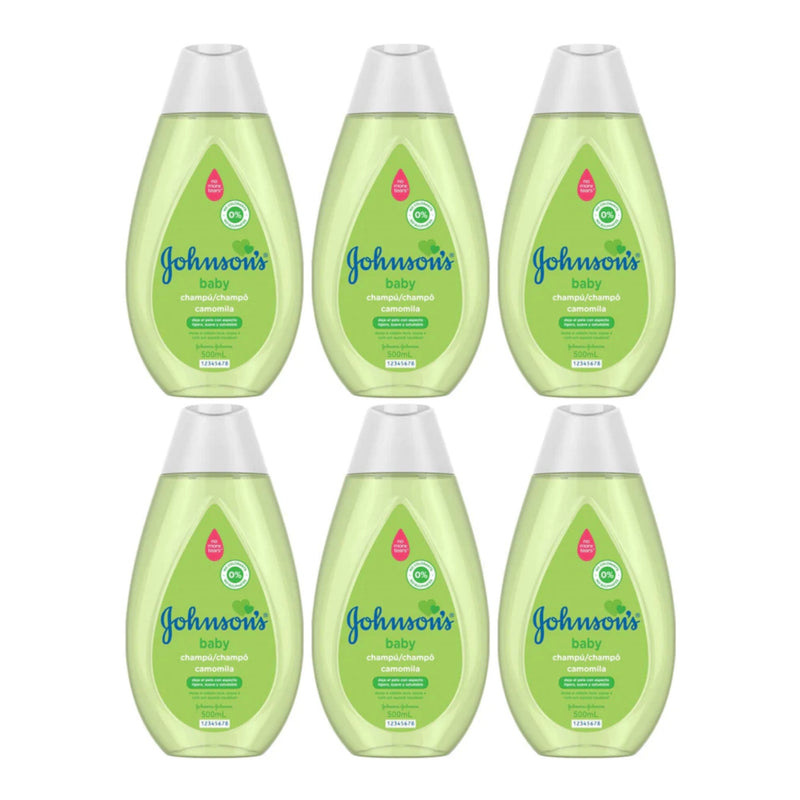 Johnson's Baby Chamomile Shampoo, 500ml (16.9 fl oz) (Pack of 6)