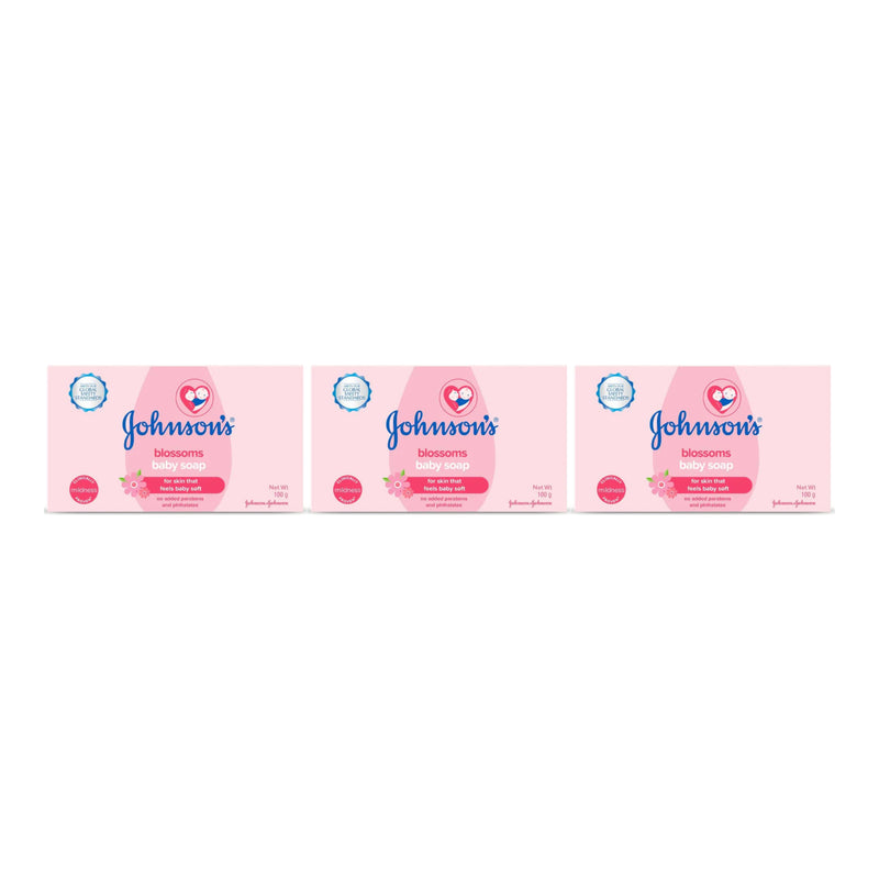 Johnson's Baby Blossoms Soap, 100g (Pack of 3)