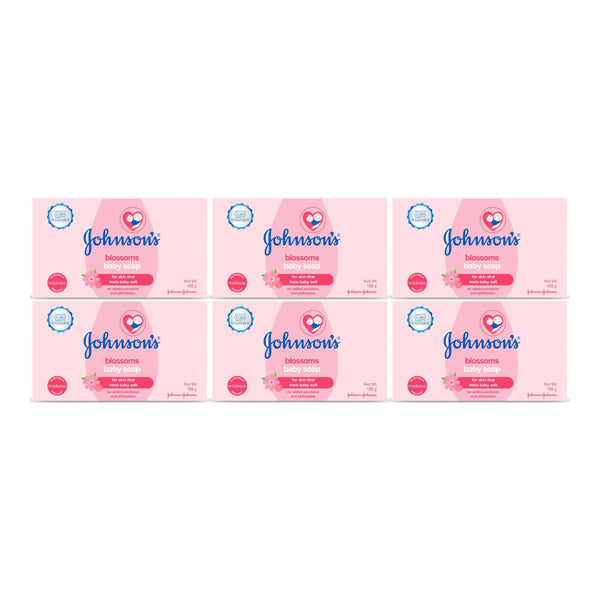 Johnson's Baby Blossoms Soap, 100g (Pack of 6)