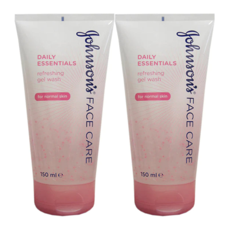 Johnson's Face Care Daily Essentials Refreshing Gel Wash, 150ml (Pack of 2)