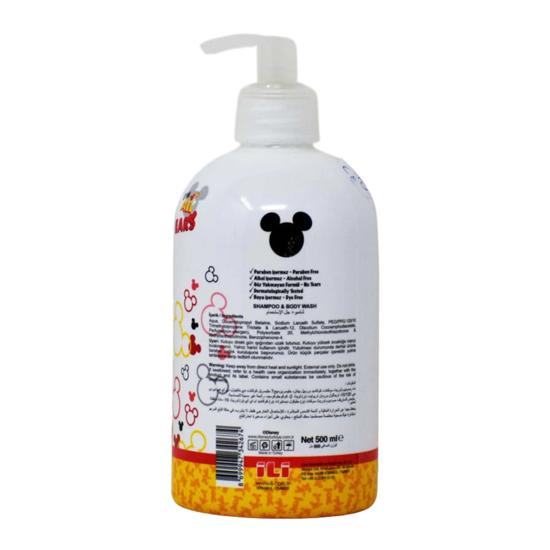 Disney Mickey Mouse Shampoo & Body Wash, 16.9 oz (500ml) (Pack of 6)