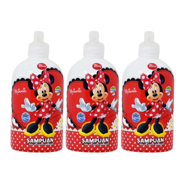Disney Minnie Mouse Shampoo & Body Wash, 16.9 oz (500ml) (Pack of 3)