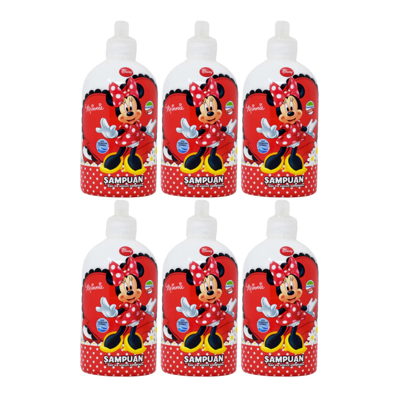 Disney Minnie Mouse Shampoo & Body Wash, 16.9 oz (500ml) (Pack of 6)