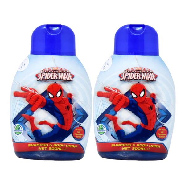 Disney Spiderman Shampoo & Body Wash, 10.2 oz (300ml) (Pack of 2)