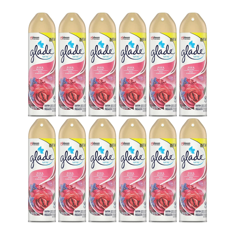 Glade Spray Rose & Bloom Air Freshener, 8 oz (Pack of 12)