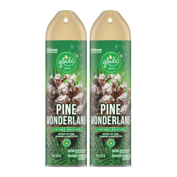 Glade Spray Pine Wonderland Air Freshener, 8 oz (Pack of 2)