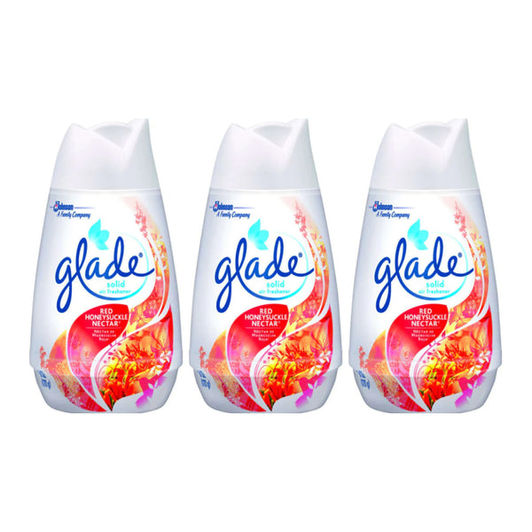 Glade Solid Air Freshener Red Honeysuckle Nectar, 6 oz (Pack of 3)