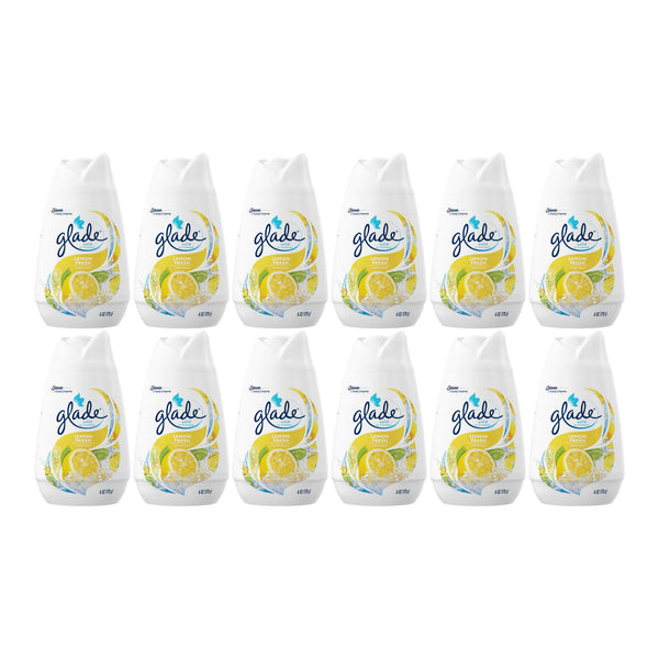 Glade Solid Air Freshener Lemon Fresh, 6 oz (Pack of 12)