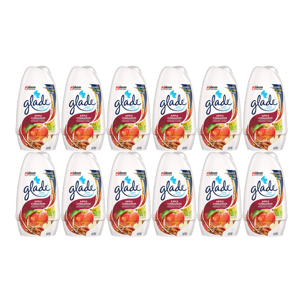 Glade Solid Air Freshener Apple Cinnamon, 6 oz (Pack of 12)