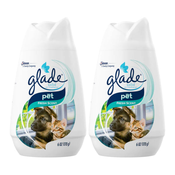 Glade Solid Air Freshener, Pet Fresh Scent, 6 oz (Pack of 2)