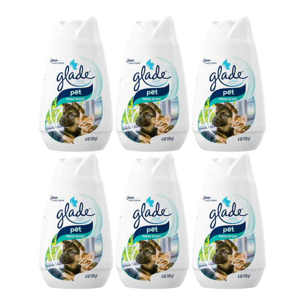 Glade Solid Air Freshener, Pet Fresh Scent, 6 oz (Pack of 6)