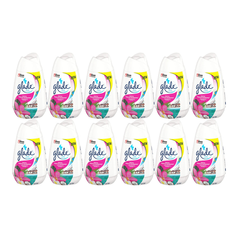 Glade Solid Air Freshener Exotic Tropical Blossoms Scent, 6 oz (Pack of 12)
