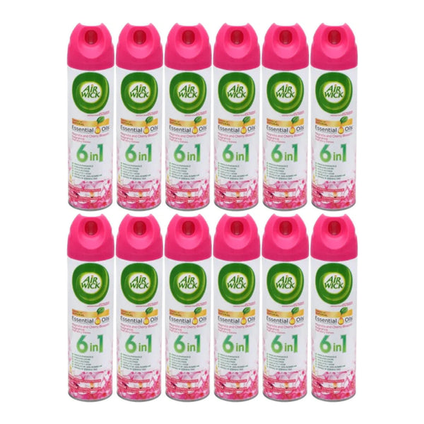 Air Wick 6-In-1 Magnolia and Cherry Blossom Air Freshener, 8 oz (Pack of 12)