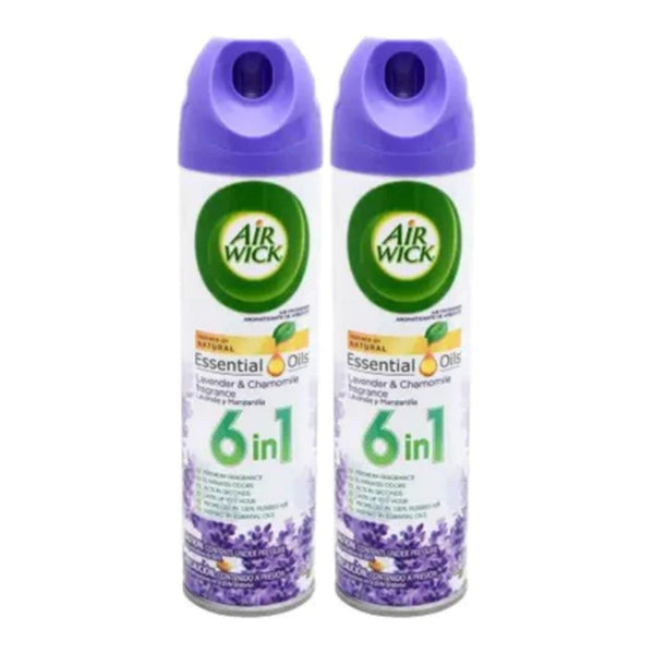 Air Wick 6-In-1 Lavender & Chamomile Air Freshener, 8 oz (Pack of 2)