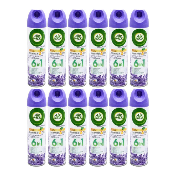 Air Wick 6-In-1 Lavender & Chamomile Air Freshener, 8 oz (Pack of 12)