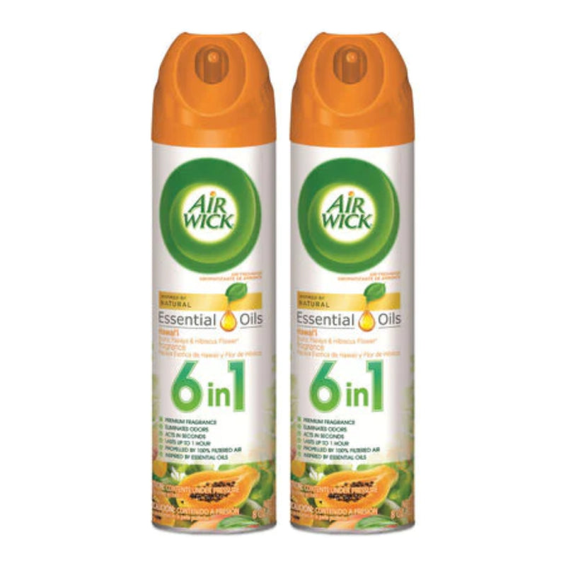 Air Wick 6-In-1 Hawaiian Fragrance Air Freshener, 8 oz (Pack of 2)