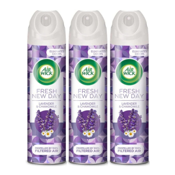 Air Wick 6-In-1 Fresh New Day - Lavender & Chamomile Freshener, 8oz (Pack of 3)