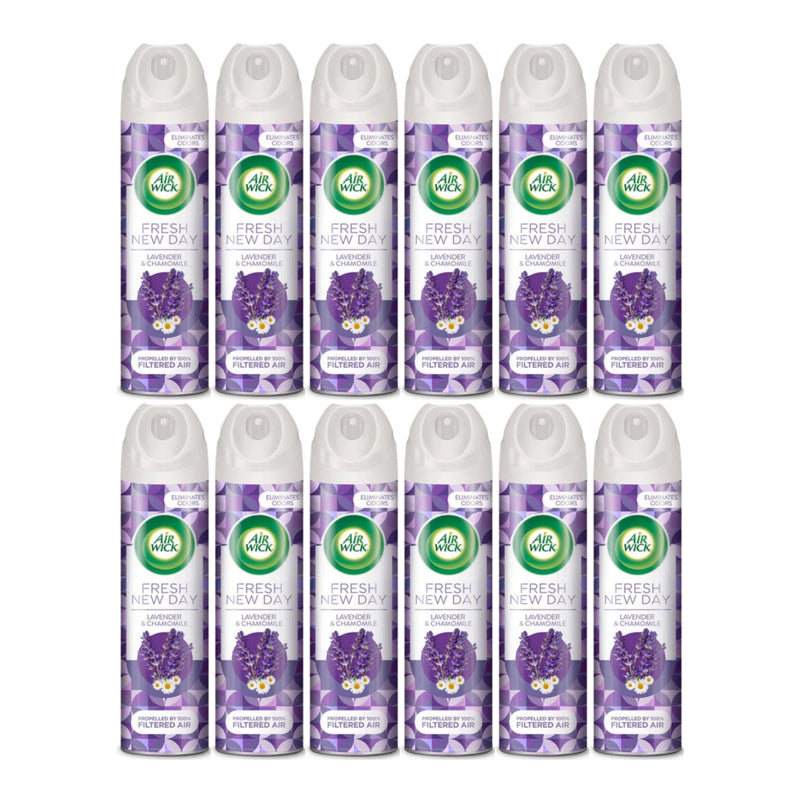 Air Wick 6-In-1 Fresh New Day - Lavender & Chamomile Freshener, 8oz (Pack of 12)