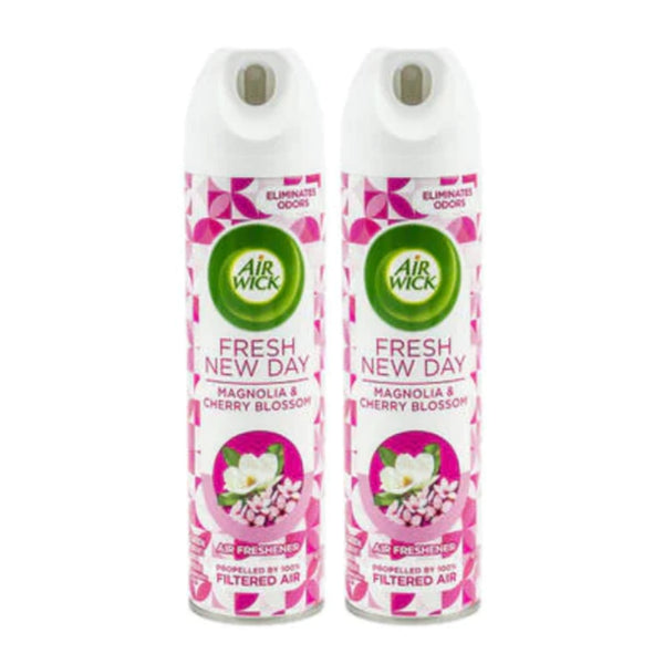 Air Wick Fresh New Day Magnolia & Cherry Blossom Air Freshener, 8oz (Pack of 2)