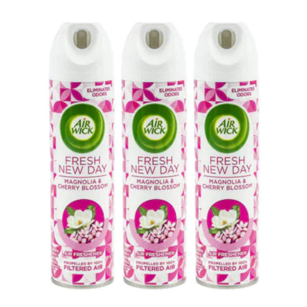 Air Wick Fresh New Day Magnolia & Cherry Blossom Air Freshener, 8oz (Pack of 3)
