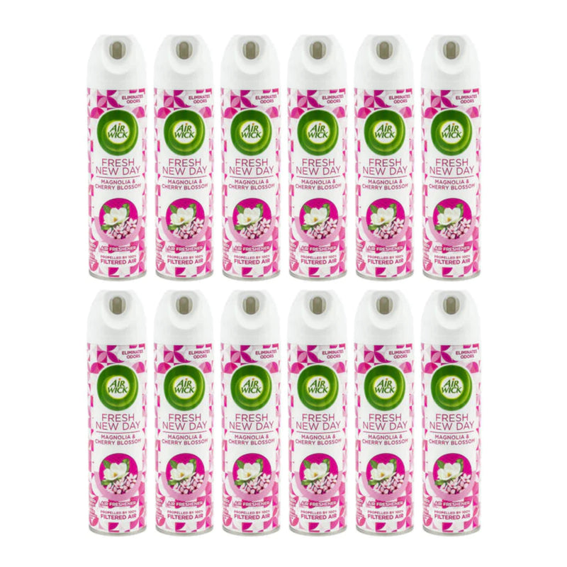 Air Wick Fresh New Day Magnolia & Cherry Blossom Air Freshener, 8oz (Pack of 12)