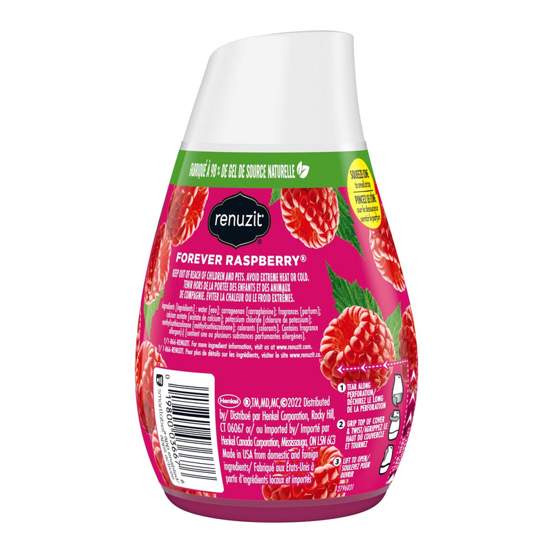 Renuzit Gel Air Freshener Forever Raspberry Scent, 7oz (Pack of 6)