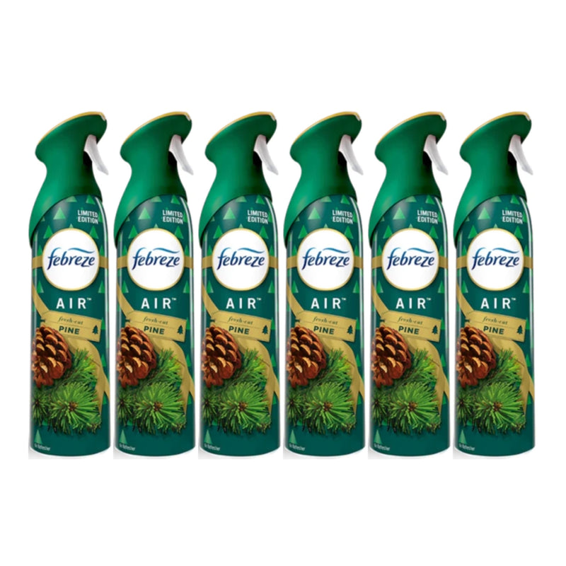 Febreze Air Mist - Fresh Pine Tree Scent - Limited Edition, 300ml (Pack of 6)