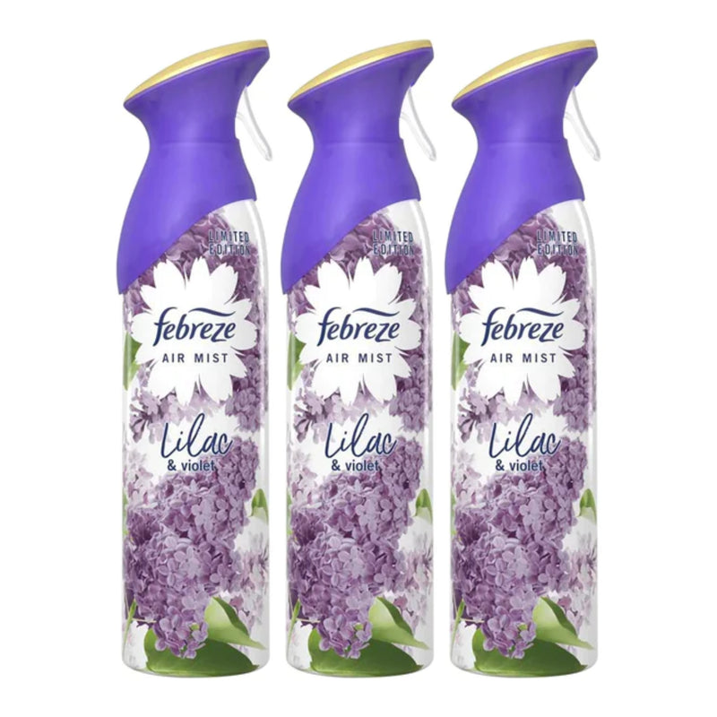 Febreze Air Mist Air Freshener - Lilac & Violet Scent, 300ml (Pack of 3)