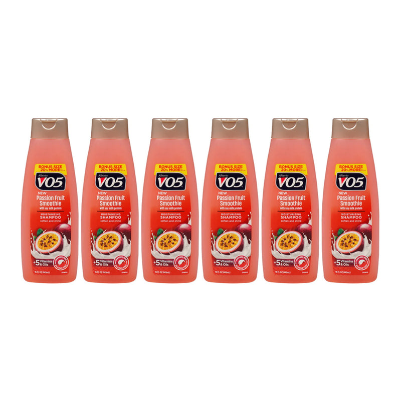 Alberto VO5 Passion Fruit Smoothie Soy Milk Shampoo, 15 oz. (443ml) (Pack of 6)