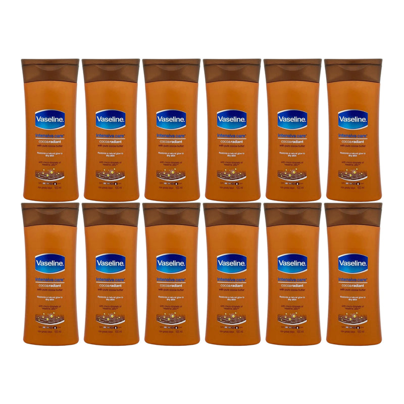 Vaseline Intensive Care Cocoa Radiant Lotion, 100ml (Pack of 12)