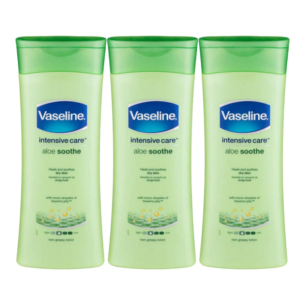 Vaseline Intensive Care Aloe Soothe Lotion, 100ml (Pack of 3)