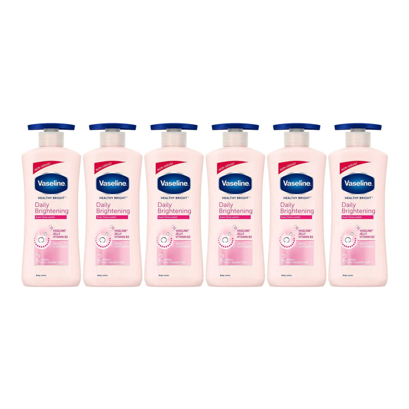 Vaseline Healthy Bright Daily Brightening Lotion, 20.3oz (600ml) (Pack of 6)