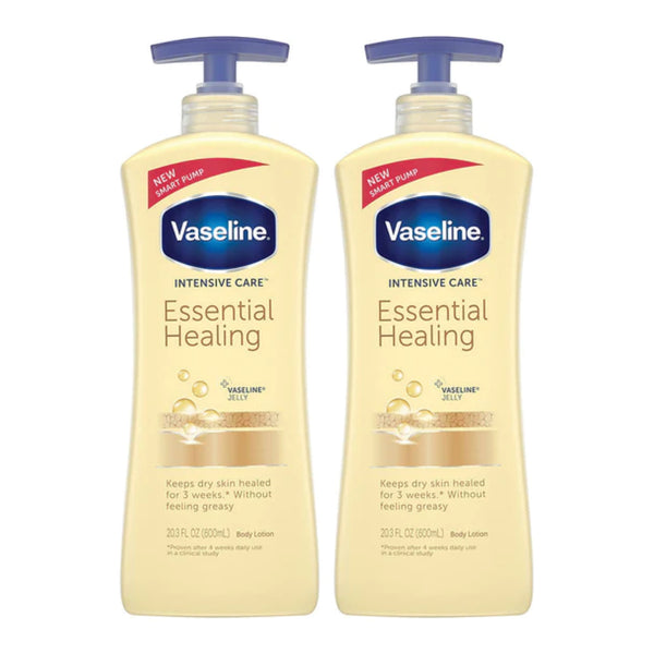 Vaseline Intensive Care Essential Healing Lotion, 20.3oz (600ml) (Pack of 2)